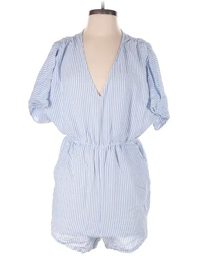 Pre-owned Jcrew Romper In Blue