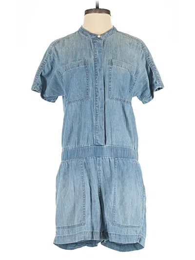 Pre-owned Jcrew Romper In Blue
