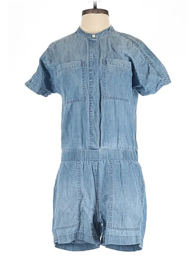 Pre-owned Jcrew Romper In Blue