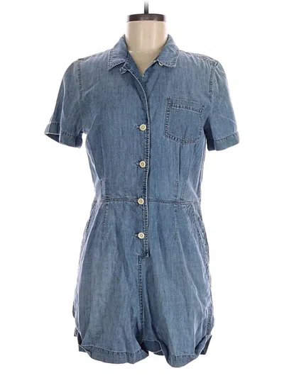 Pre-owned Jcrew Romper In Blue