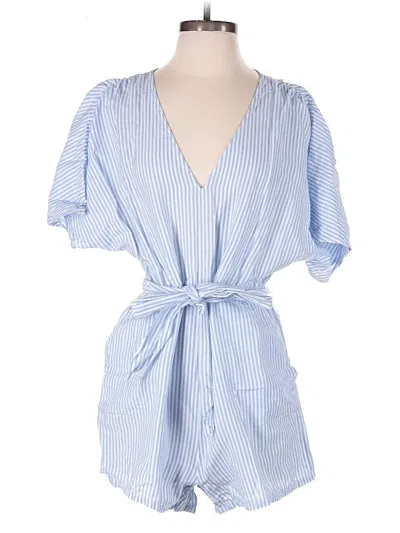 Pre-owned Jcrew Romper In Blue