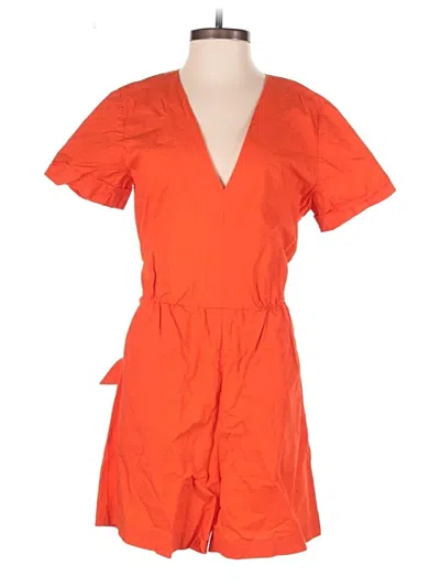 Pre-owned Jcrew Romper In Orange