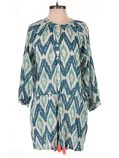 Pre-owned Jcrew Romper In Teal