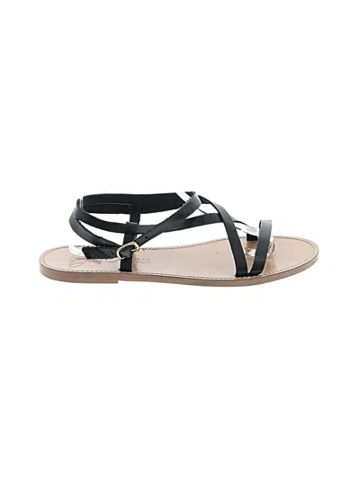 Pre-owned Jcrew Sandals In Black