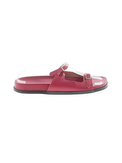 Pre-owned Jcrew Sandals In Burgundy