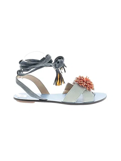 Pre-owned Jcrew Sandals In Gray