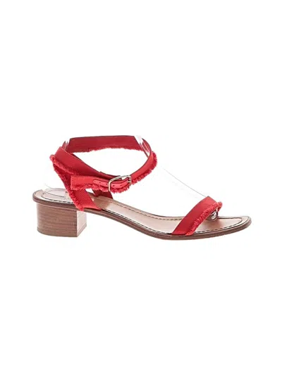 Pre-owned Jcrew Sandals In Red
