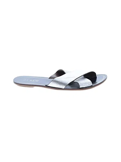 Pre-owned Jcrew Sandals In Silver