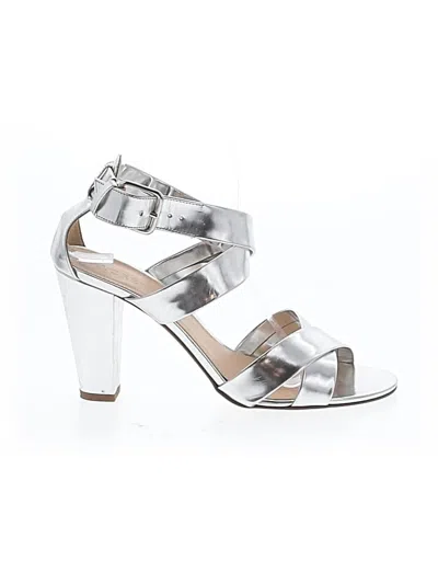 Pre-owned Jcrew Sandals In Silver