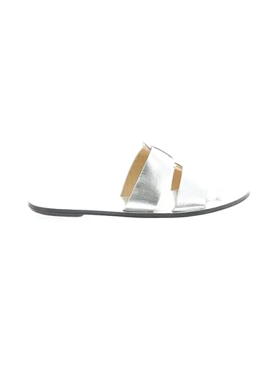Pre-owned Jcrew Sandals In Silver