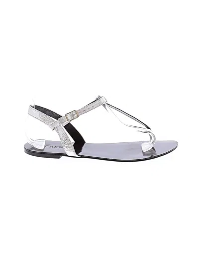 Pre-owned Jcrew Sandals In Silver