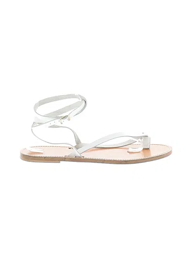 Pre-owned Jcrew Sandals In Silver