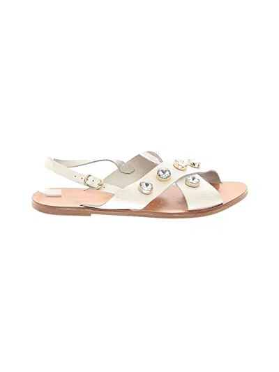 Pre-owned Jcrew Sandals In White