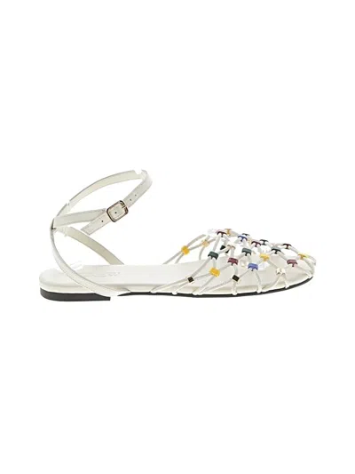 Pre-owned Jcrew Sandals In White