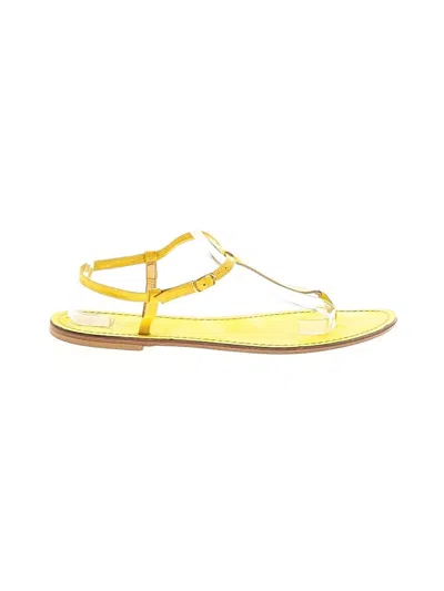 Pre-owned Jcrew Sandals In Yellow