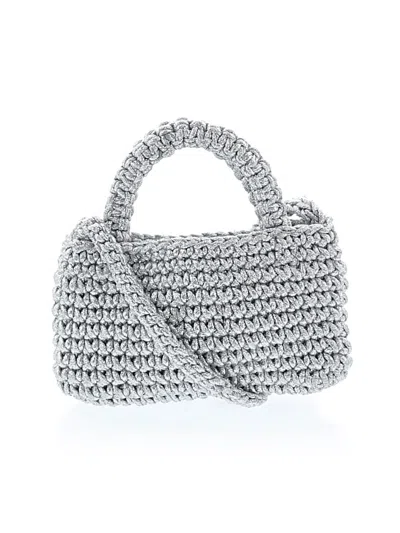 Pre-owned Jcrew Satchel In Silver