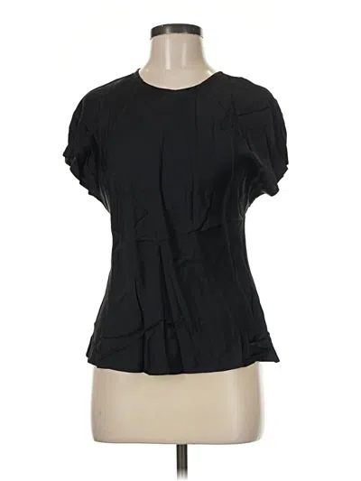 Jcrew Short Sleeve Blouse In Black