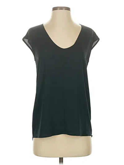 Pre-owned Jcrew Short Sleeve Blouse In Blue