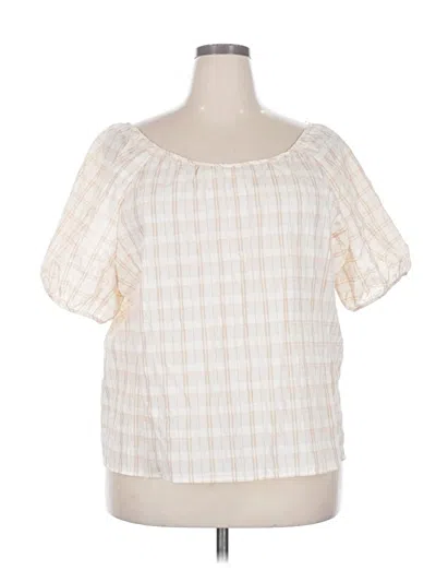 Jcrew Short Sleeve Blouse In Neutral