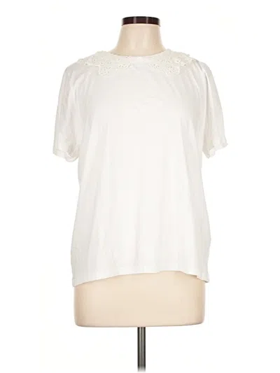 Jcrew Short Sleeve Blouse In Ivory