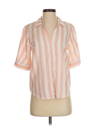 Pre-owned Jcrew Short Sleeve Blouse In Orange