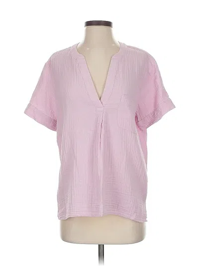 Pre-owned Jcrew Short Sleeve Blouse In Pink
