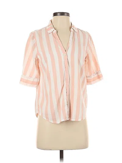 Pre-owned Jcrew Short Sleeve Blouse In Pink
