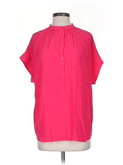 Jcrew Short Sleeve Blouse In Pink