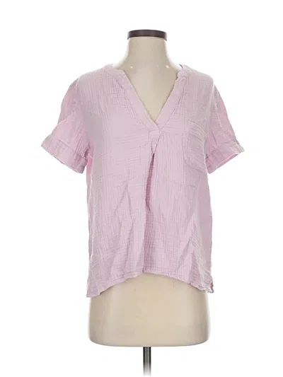 Pre-owned Jcrew Short Sleeve Blouse In Pink