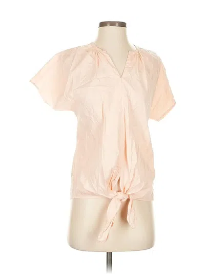 Pre-owned Jcrew Short Sleeve Blouse In Pink