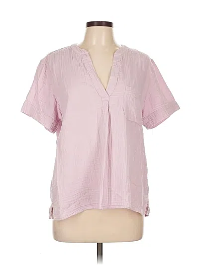 Pre-owned Jcrew Short Sleeve Blouse In Pink