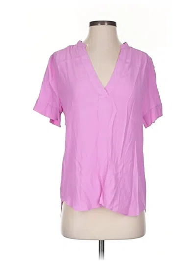 Pre-owned Jcrew Short Sleeve Blouse In Pink