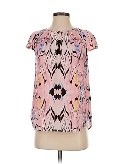Pre-owned Jcrew Short Sleeve Blouse In Pink