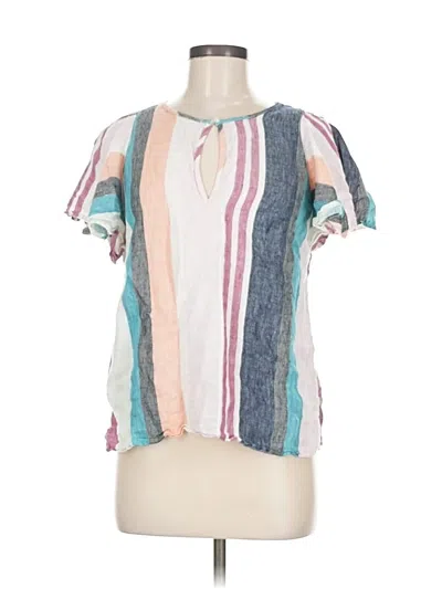 Pre-owned Jcrew Short Sleeve Blouse In Pink