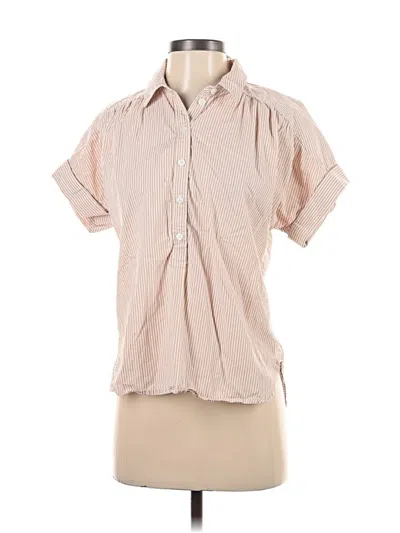 Pre-owned Jcrew Short Sleeve Blouse In Pink