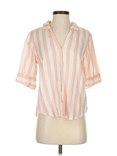 Pre-owned Jcrew Short Sleeve Blouse In Pink