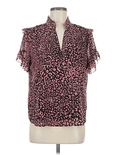 Pre-owned Jcrew Short Sleeve Blouse In Pink