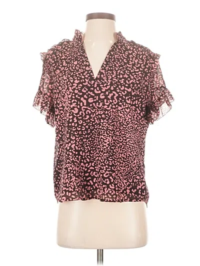 Pre-owned Jcrew Short Sleeve Blouse In Pink