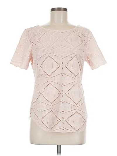 Pre-owned Jcrew Short Sleeve Blouse In Pink