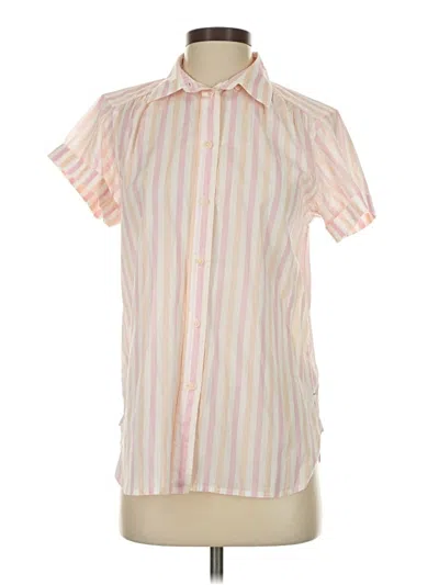 Pre-owned Jcrew Short Sleeve Blouse In Pink