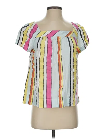 Pre-owned Jcrew Short Sleeve Blouse In Pink
