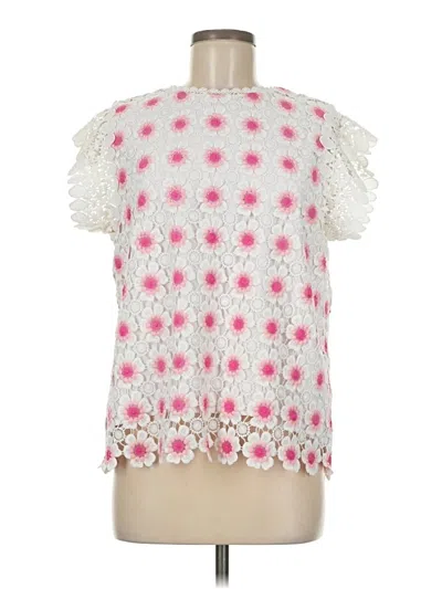 Pre-owned Jcrew Short Sleeve Blouse In Pink