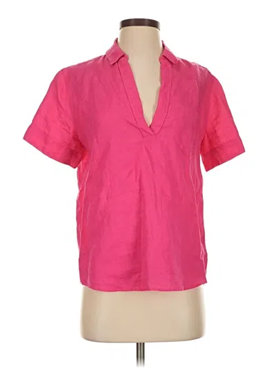 Pre-owned Jcrew Short Sleeve Blouse In Pink