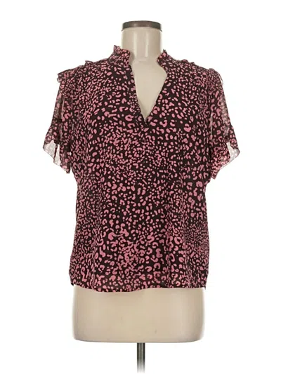 Pre-owned Jcrew Short Sleeve Blouse In Pink