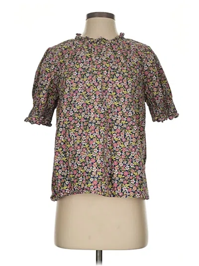 Pre-owned Jcrew Short Sleeve Blouse In Pink