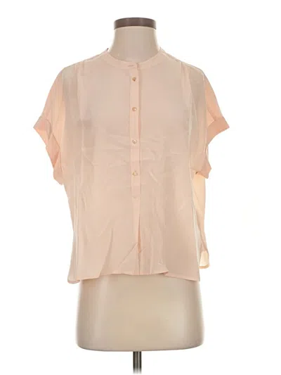 Pre-owned Jcrew Short Sleeve Blouse In Pink
