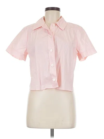 Pre-owned Jcrew Short Sleeve Blouse In Pink