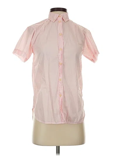 Pre-owned Jcrew Short Sleeve Blouse In Pink