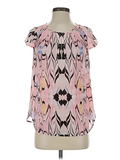 Jcrew Short Sleeve Blouse In Pink
