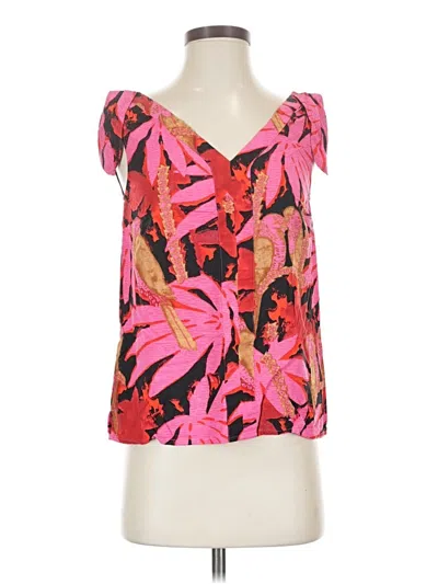 Pre-owned Jcrew Short Sleeve Blouse In Pink